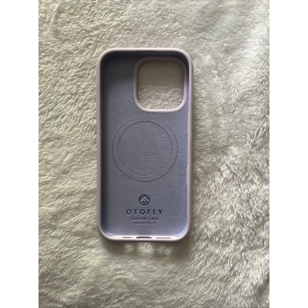 OTOFLY iPhone 16 Pro Silicone Shockproof Slim Thin Phone Case in Pastel Purple